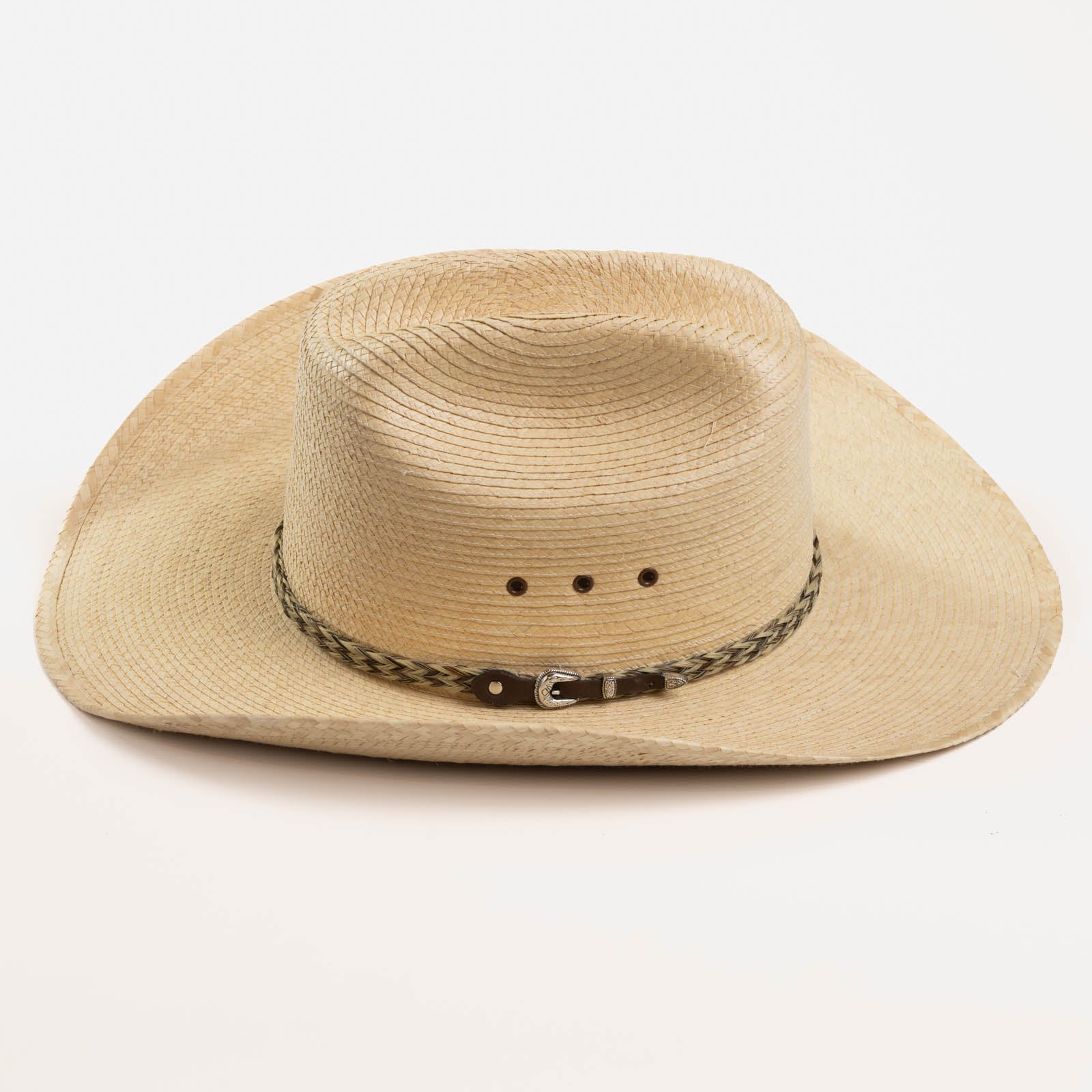 Brooks natural-colored cowboy hat left-side angle