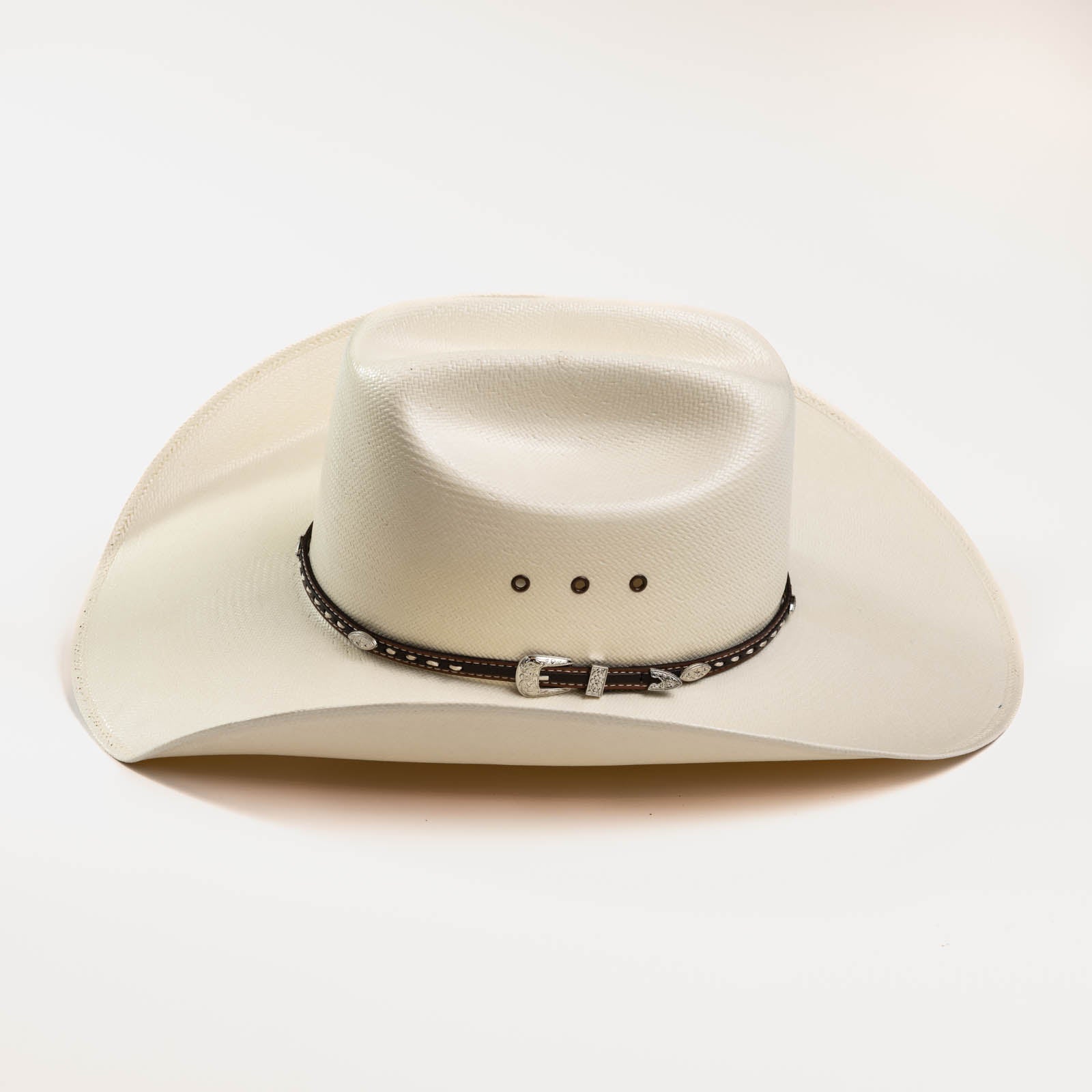 10X Bull ivory cowboy hat side angle