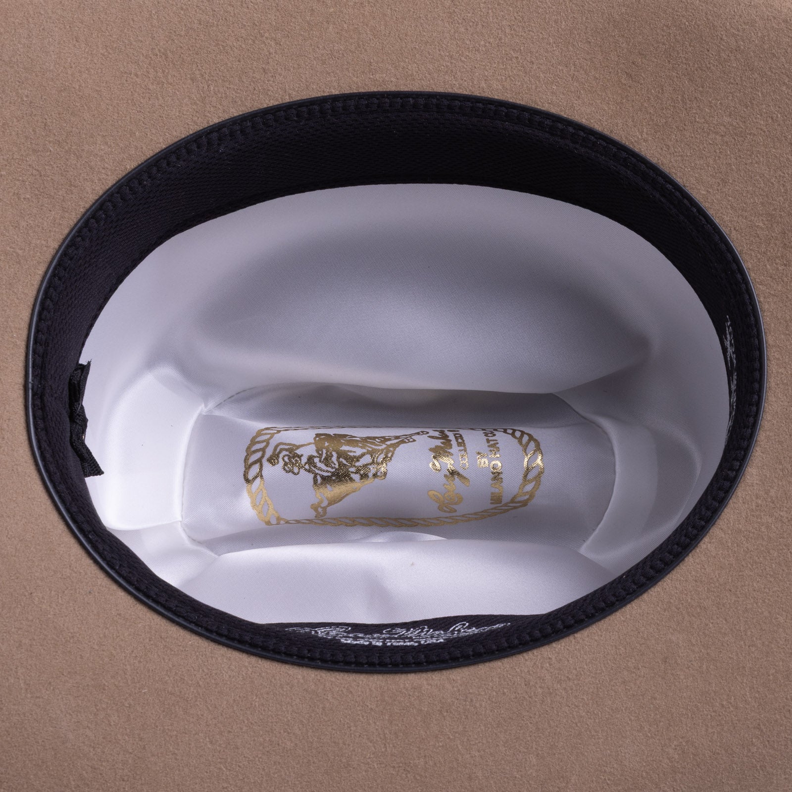 3X Bandera fawn cowboy hat under side angle