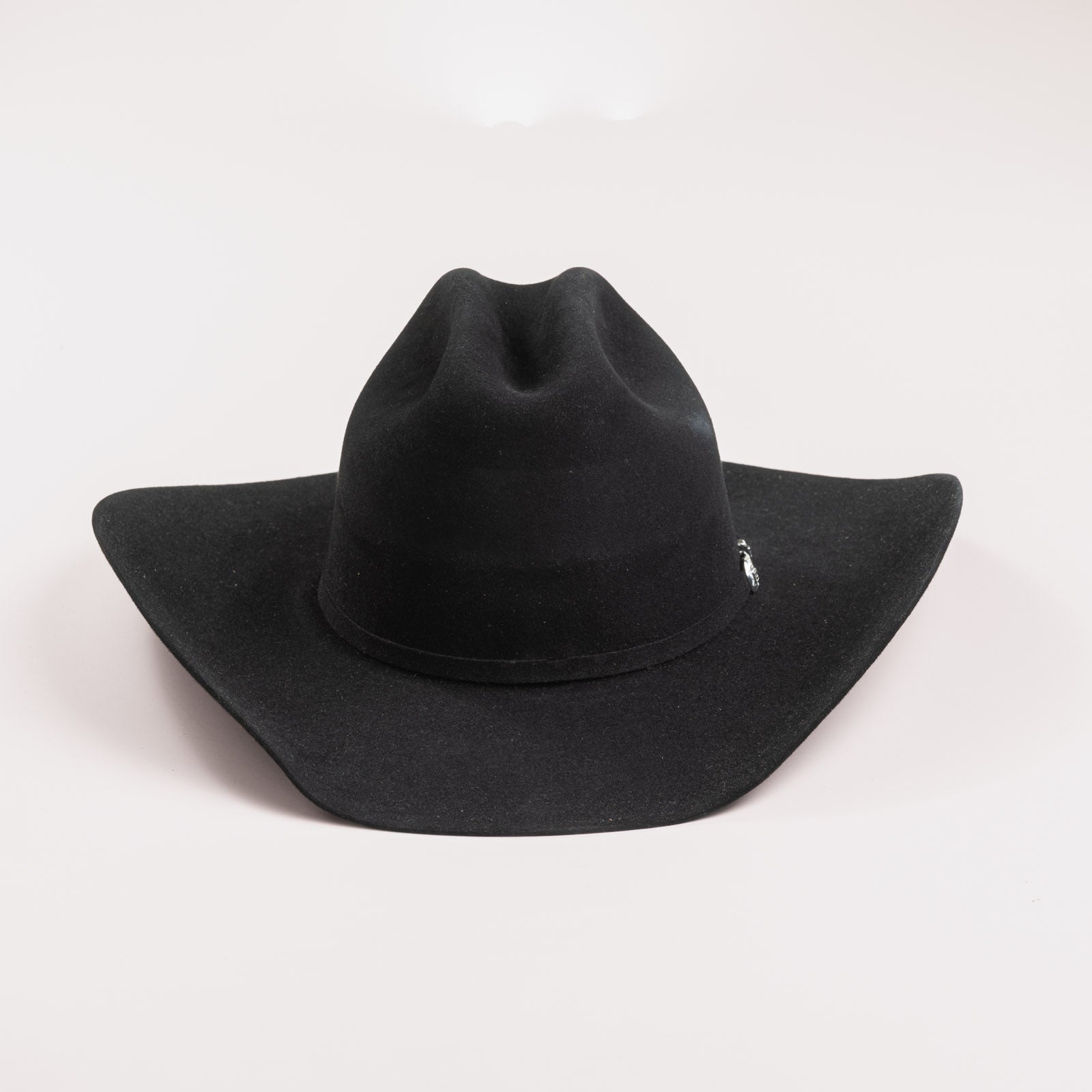 6X Lockhart black cowboy hat front angle