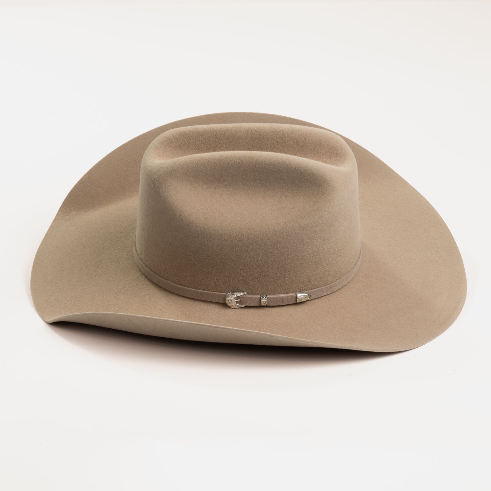6X Lockhart fawn cowboy hat left-side angle