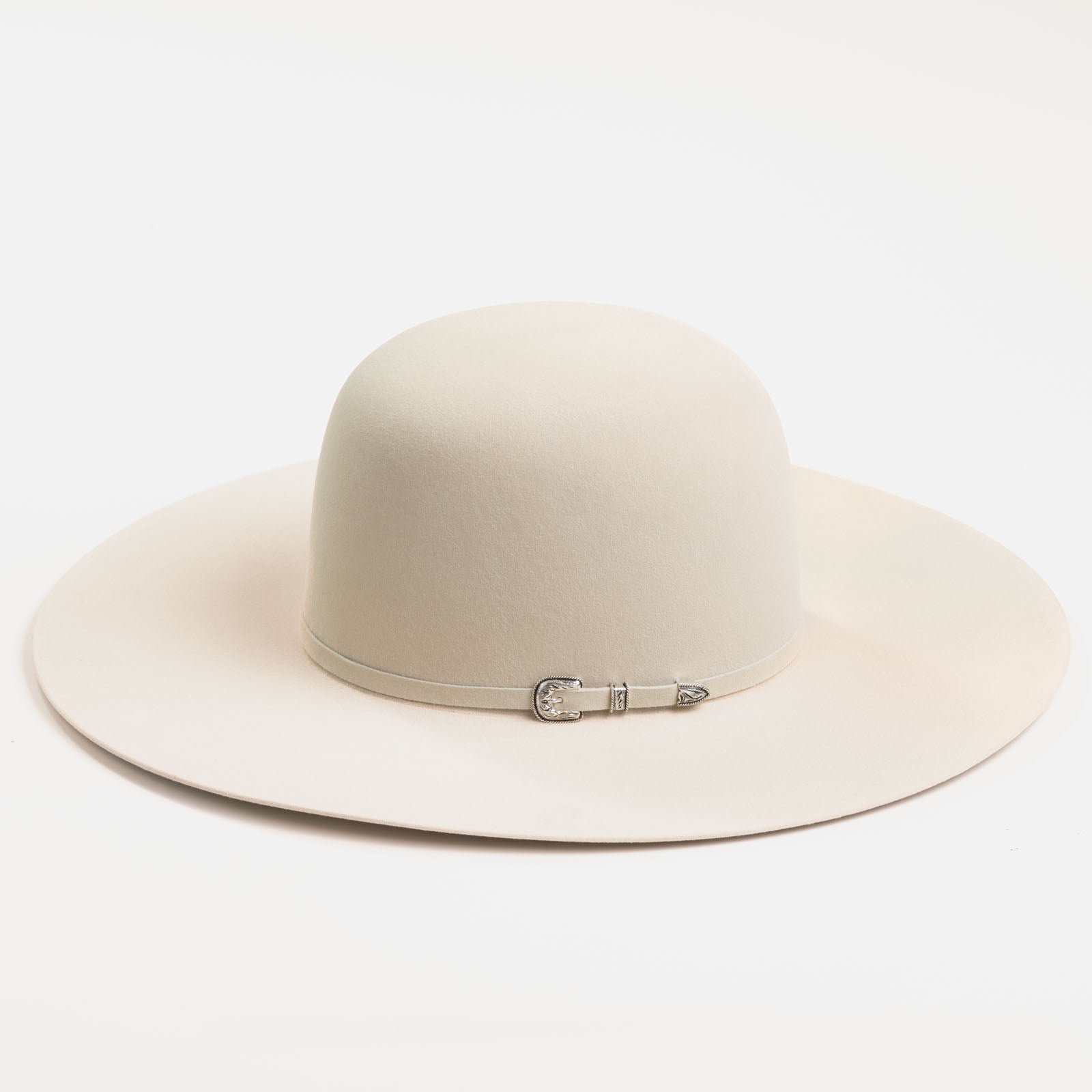 10X Douglas Open Crown belly cowboy hat side angle