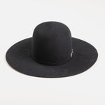 10X Douglas Open Crown black cowboy hat front angle