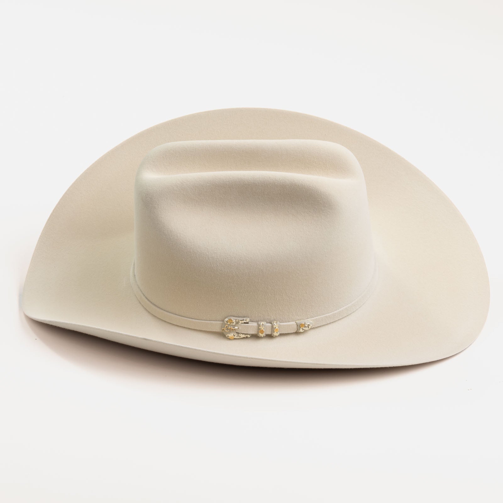 10X Jerarca belly cowboy hat side angle