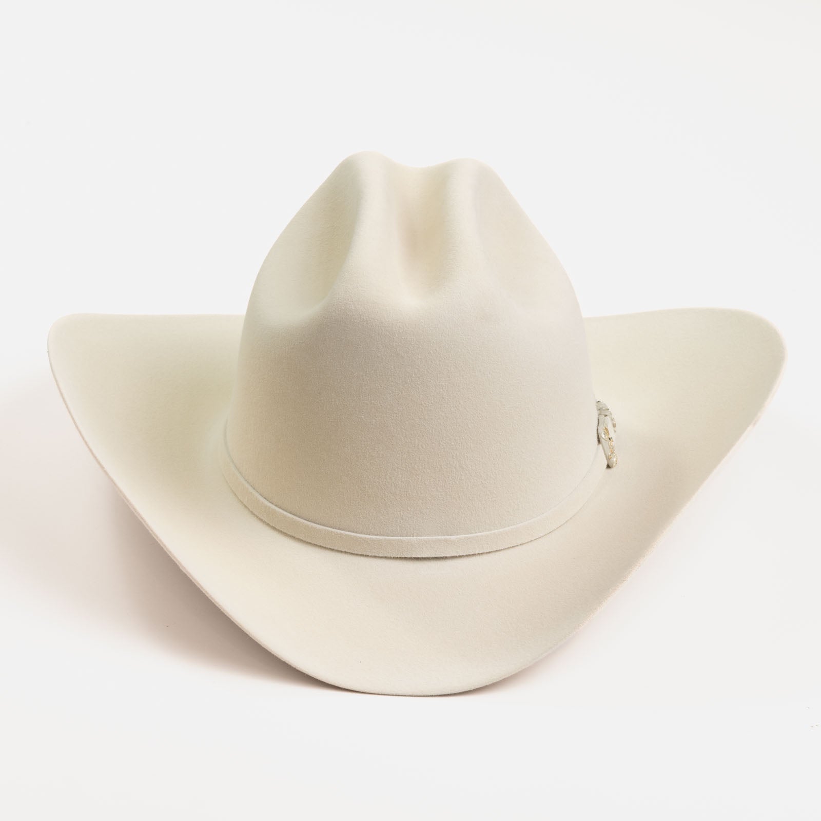 10X Jerarca belly cowboy hat front angle