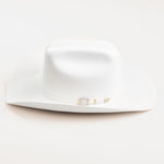 100X Independencia white cowboy hat left-side angle