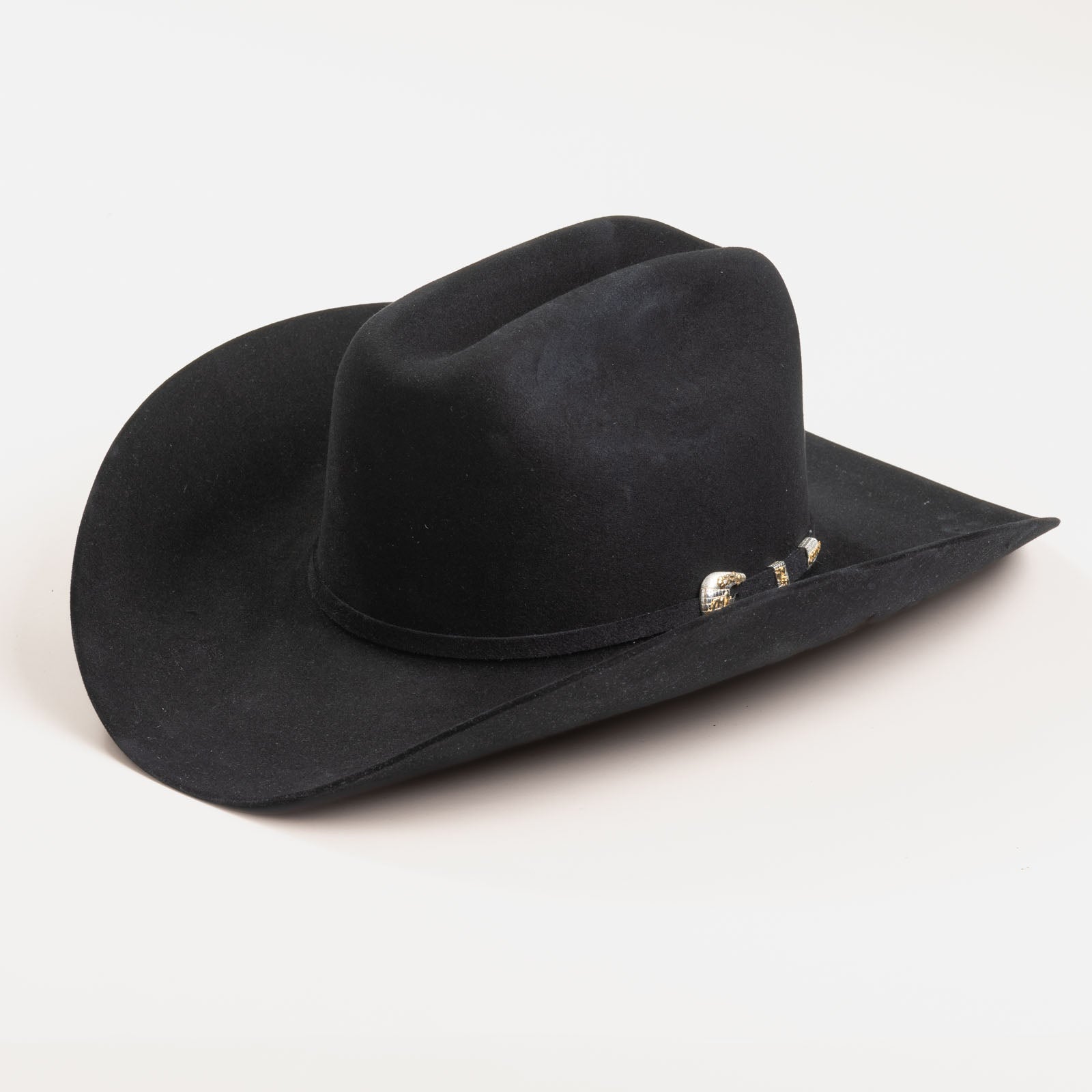 1000X Imperial black cowboy hat three-quarter angle