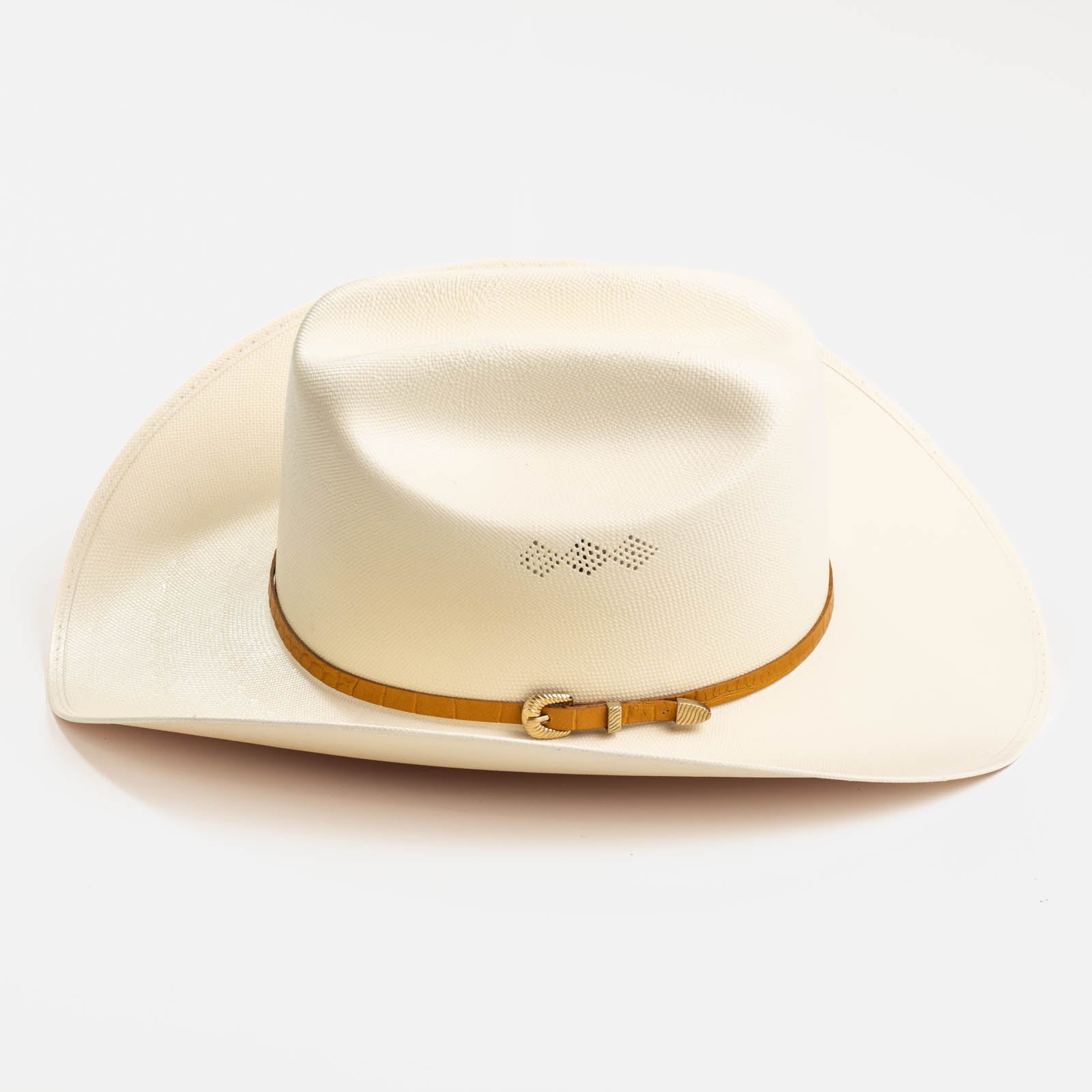 15X El Primero cognac cowboy hat side angle