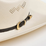 15X El Primero black cowboy hat close-up side angle
