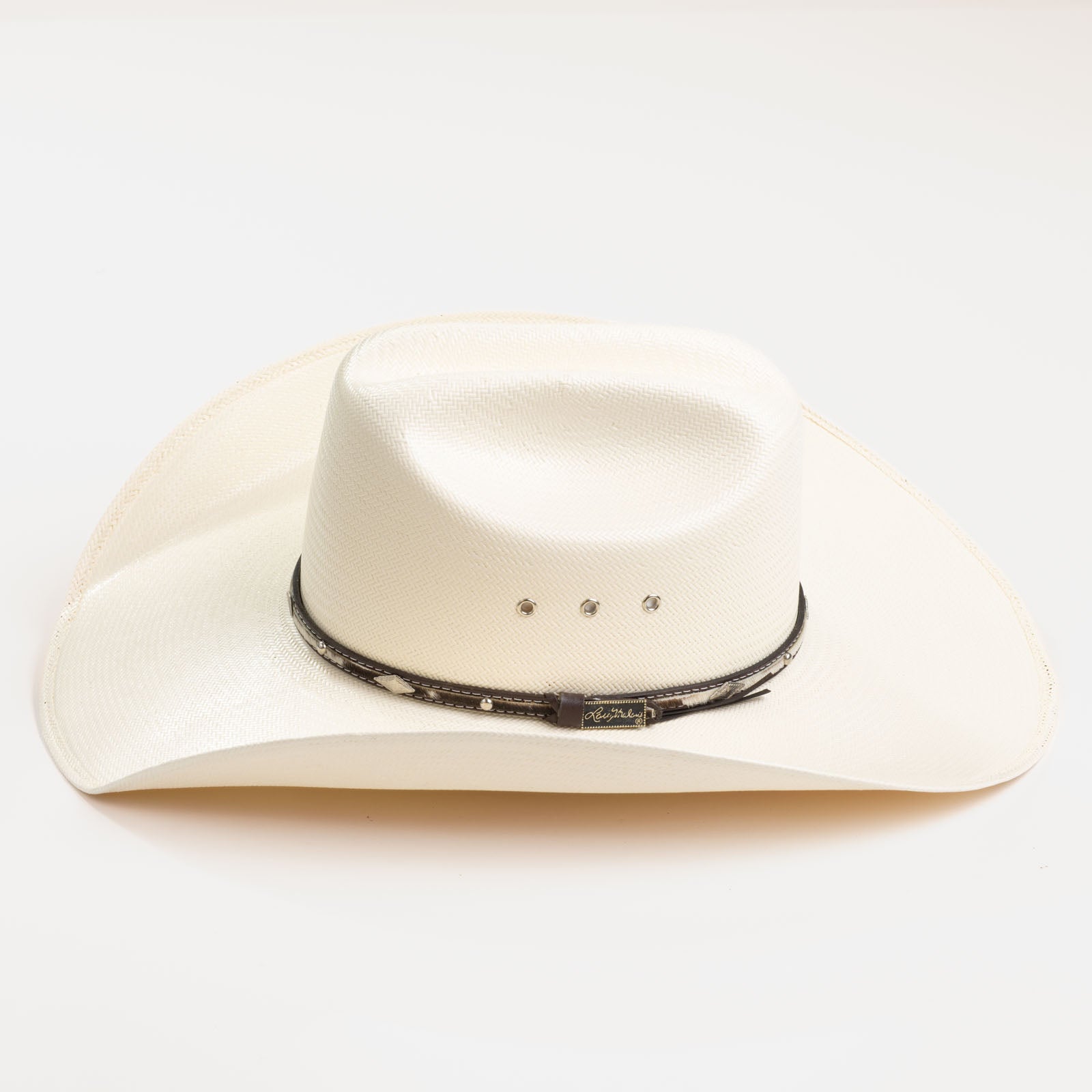 10X Brindle brown cowboy hat side angle