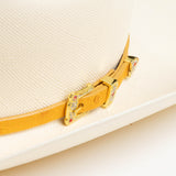 30X Corona buttercup cowboy hat close-up side angle