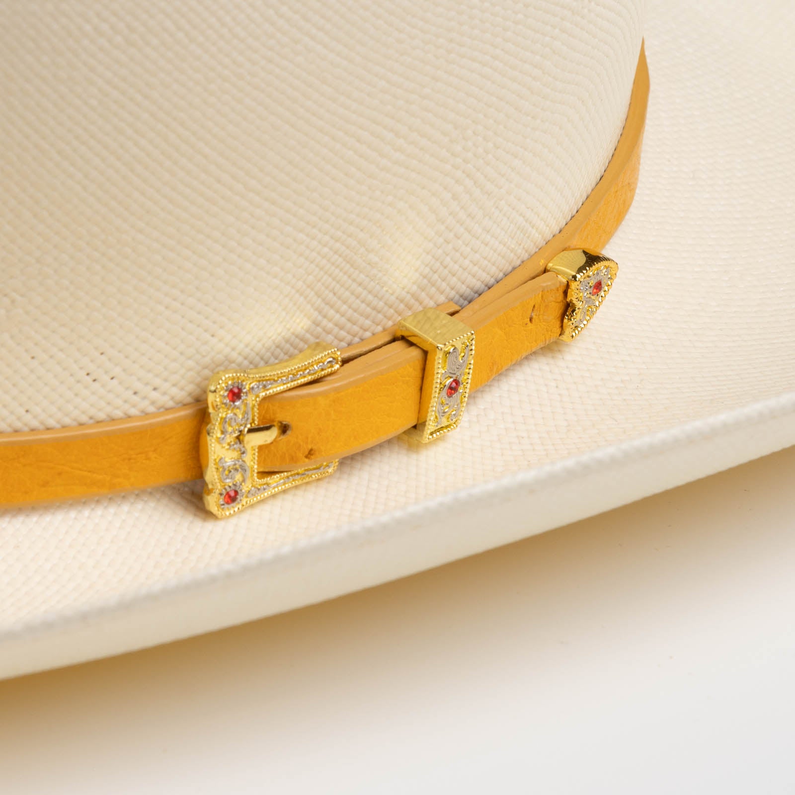 30X Corona Tall Crown buttercup cowboy hat close-up three-quarter angle