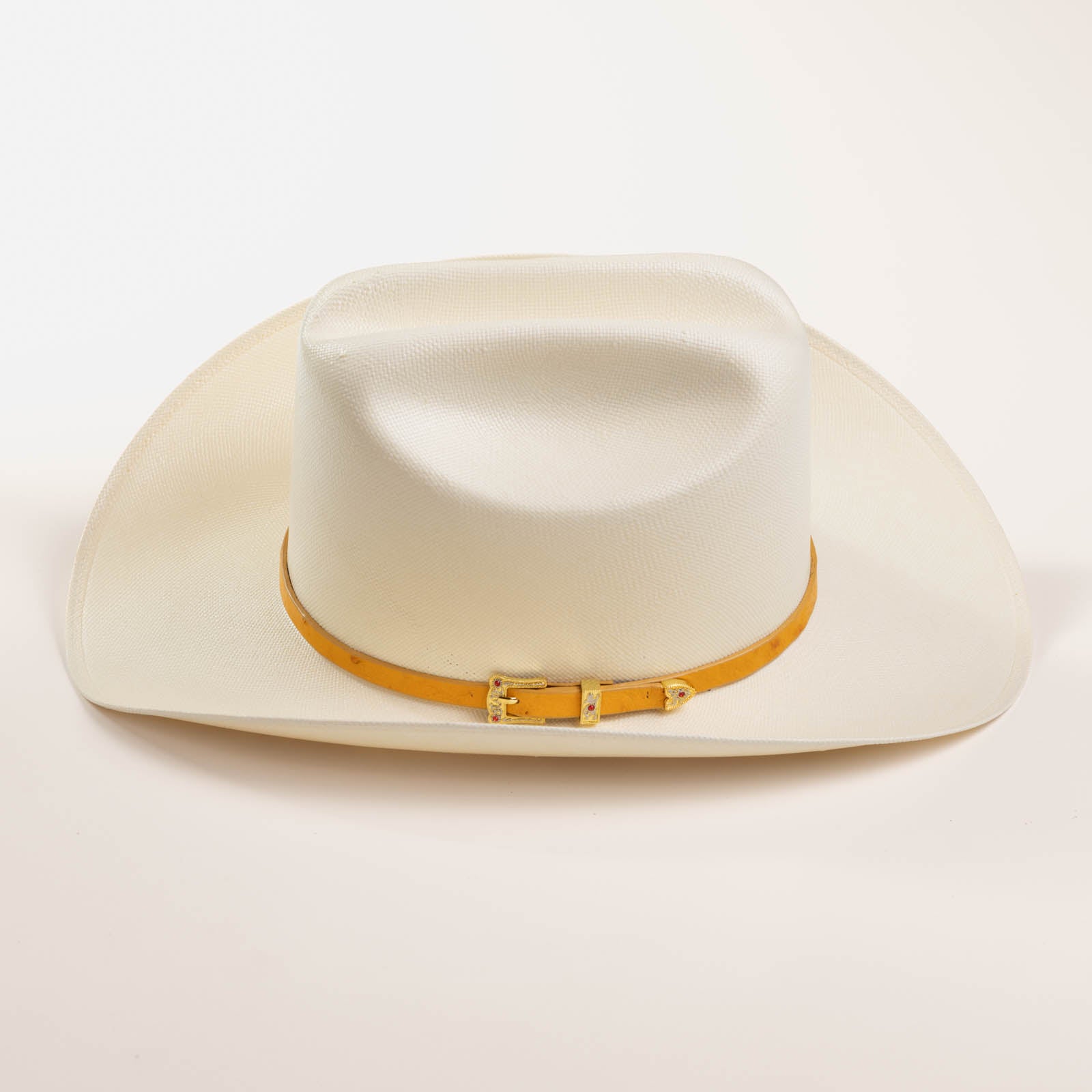 30X Corona Tall Crown buttercup cowboy hat left-side angle
