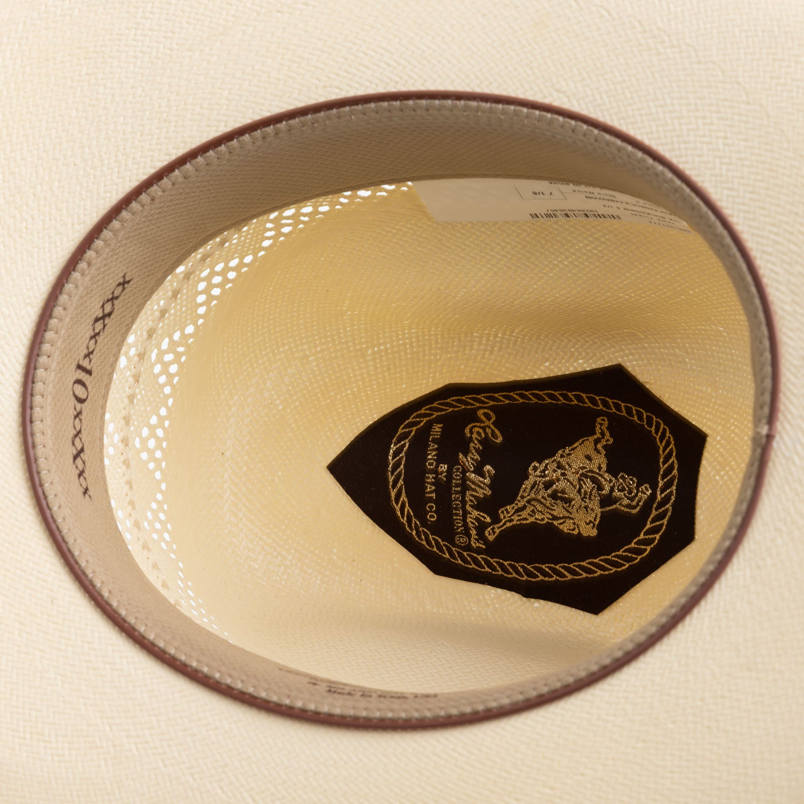 10X Buckthorn brown cowboy hat under brim angle