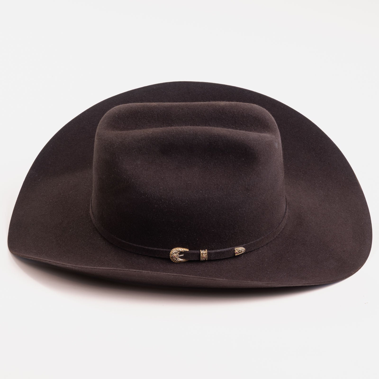 30X El Rey brown cowboy hat side angle