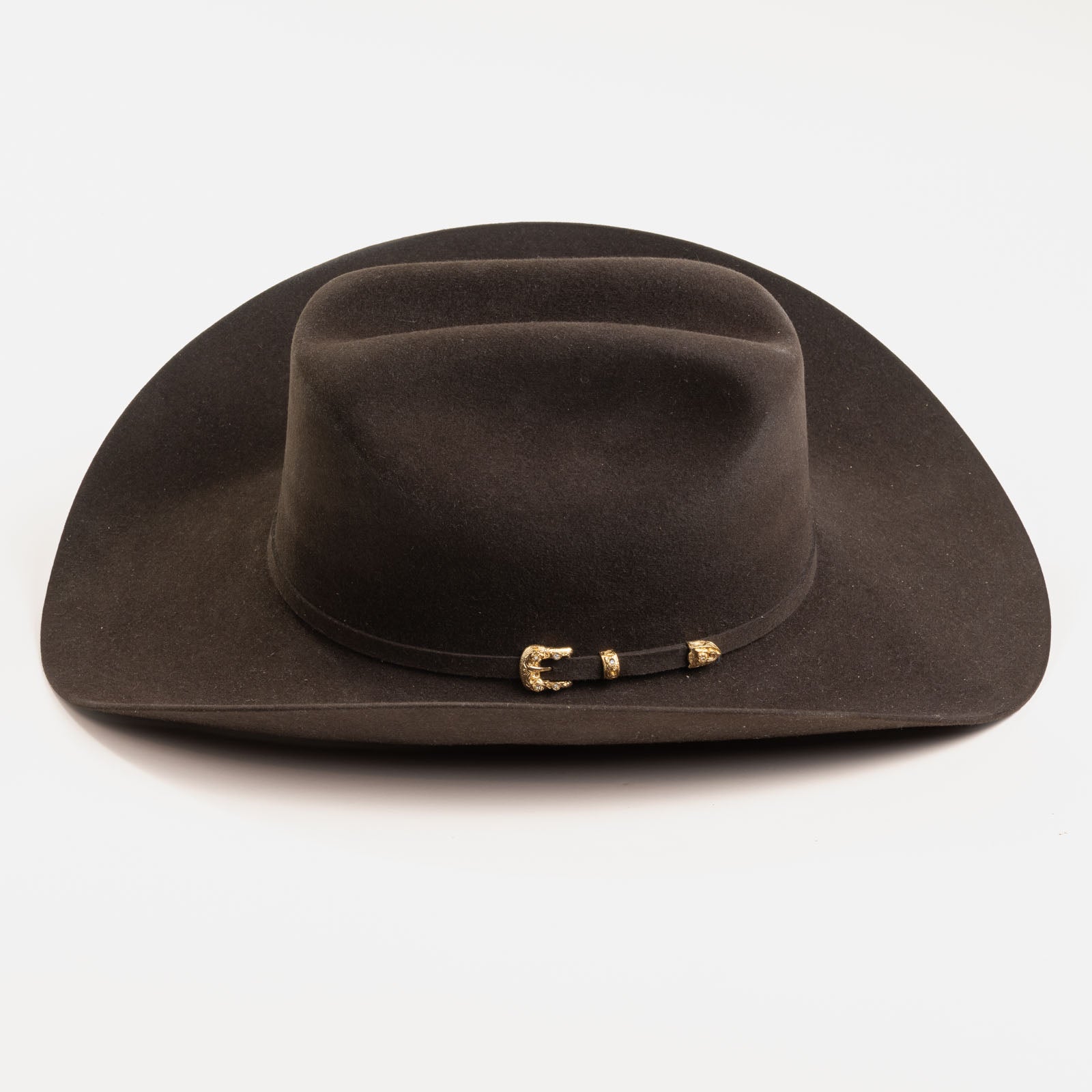 5X Dorado brown cowboy hat side angle