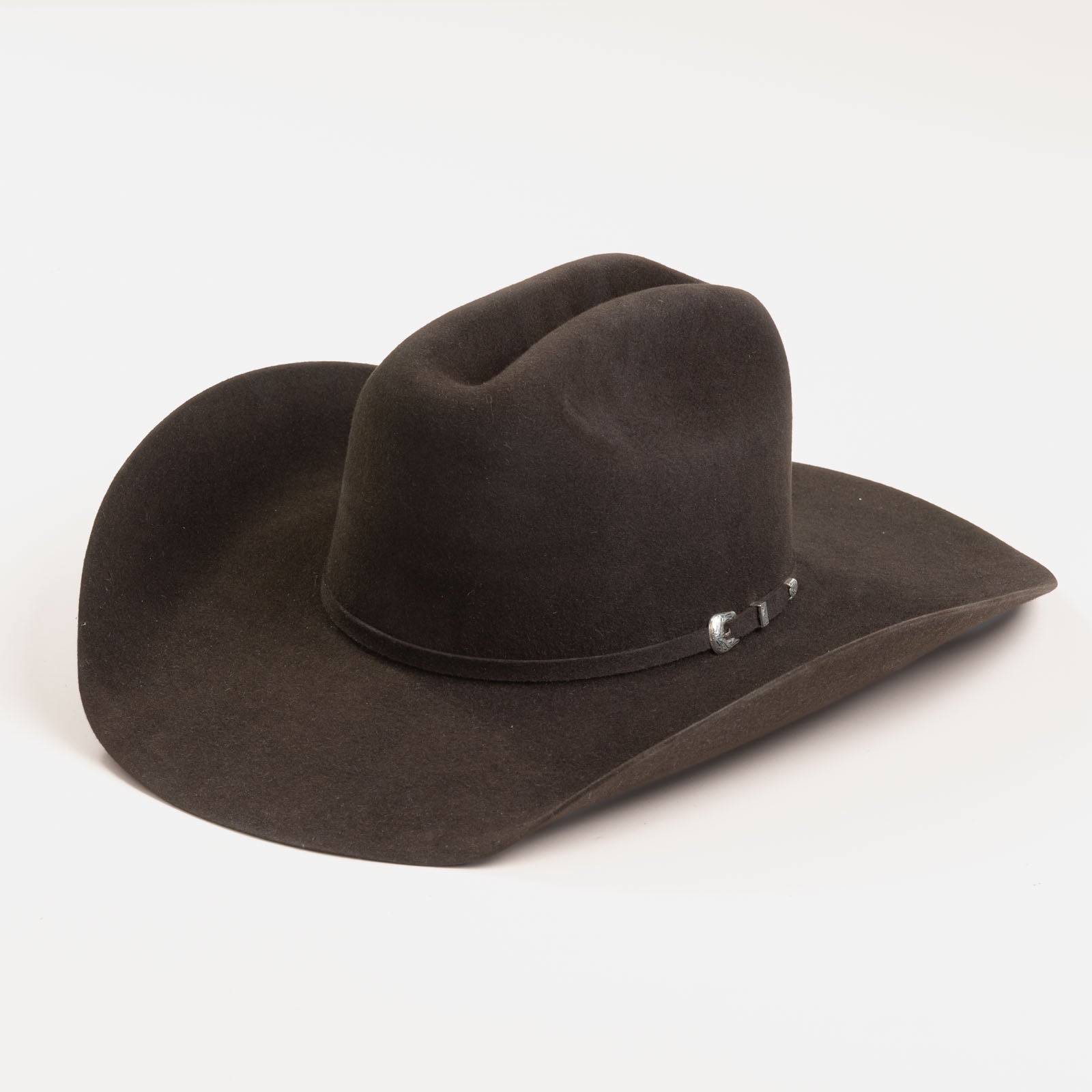 5X Fort Worth brown cowboy hat three-quarter angle