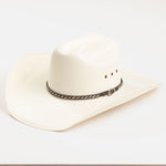 10X Austin ivory cowboy hat three-quarter angle