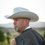 10X Jerarca in White | Larry Mahan Fur Felt Western