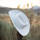 10X Jerarca in White | Larry Mahan Fur Felt Western