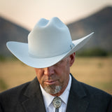 10X Jerarca in White | Larry Mahan Fur Felt Western