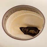 10X Cowboy Knox ivory cowboy hat under brim angle