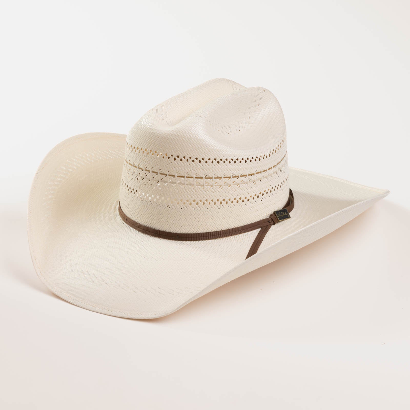 10X Cowboy Knox ivory cowboy hat three-quarter angle