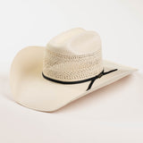 10X Cowboy Walker ivory cowboy hat three-quarter angle