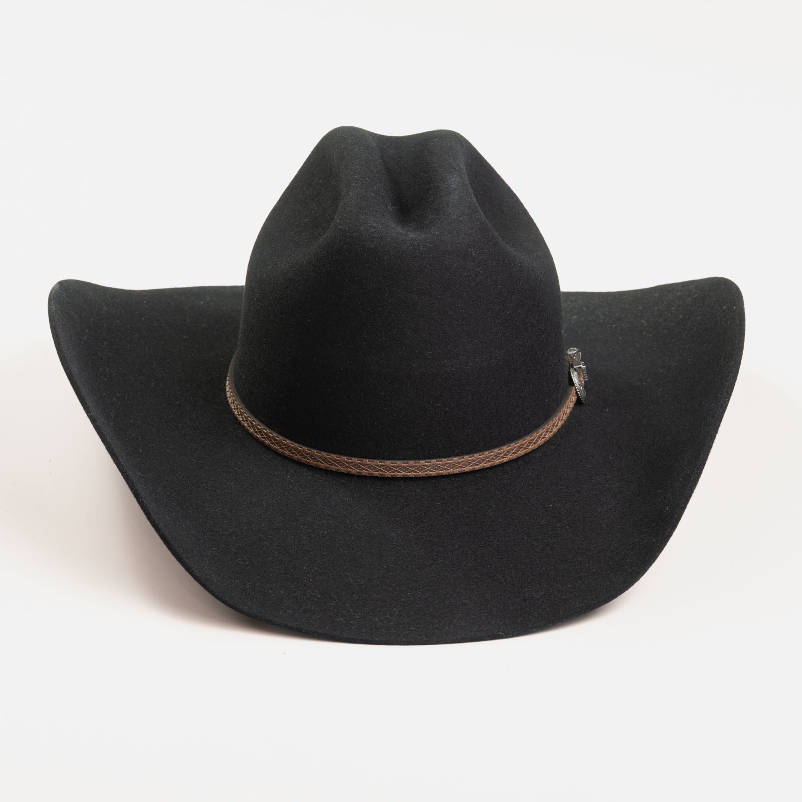3X Bandera black cowboy hat back angle