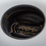 30X El Rey platinum cowboy hat under brim angle