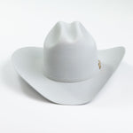 30X El Rey platinum cowboy hat front angle