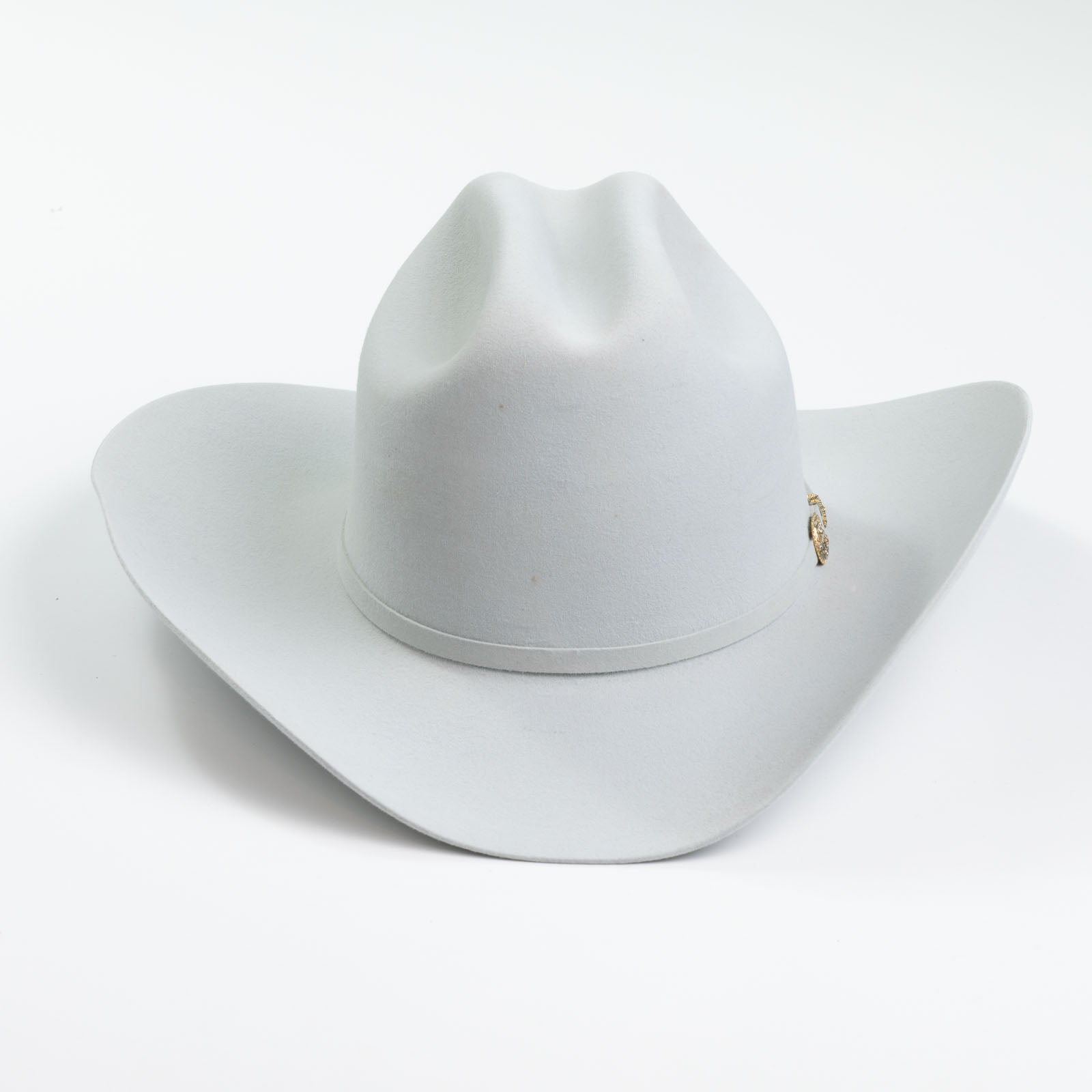 30X El Rey platinum cowboy hat front angle