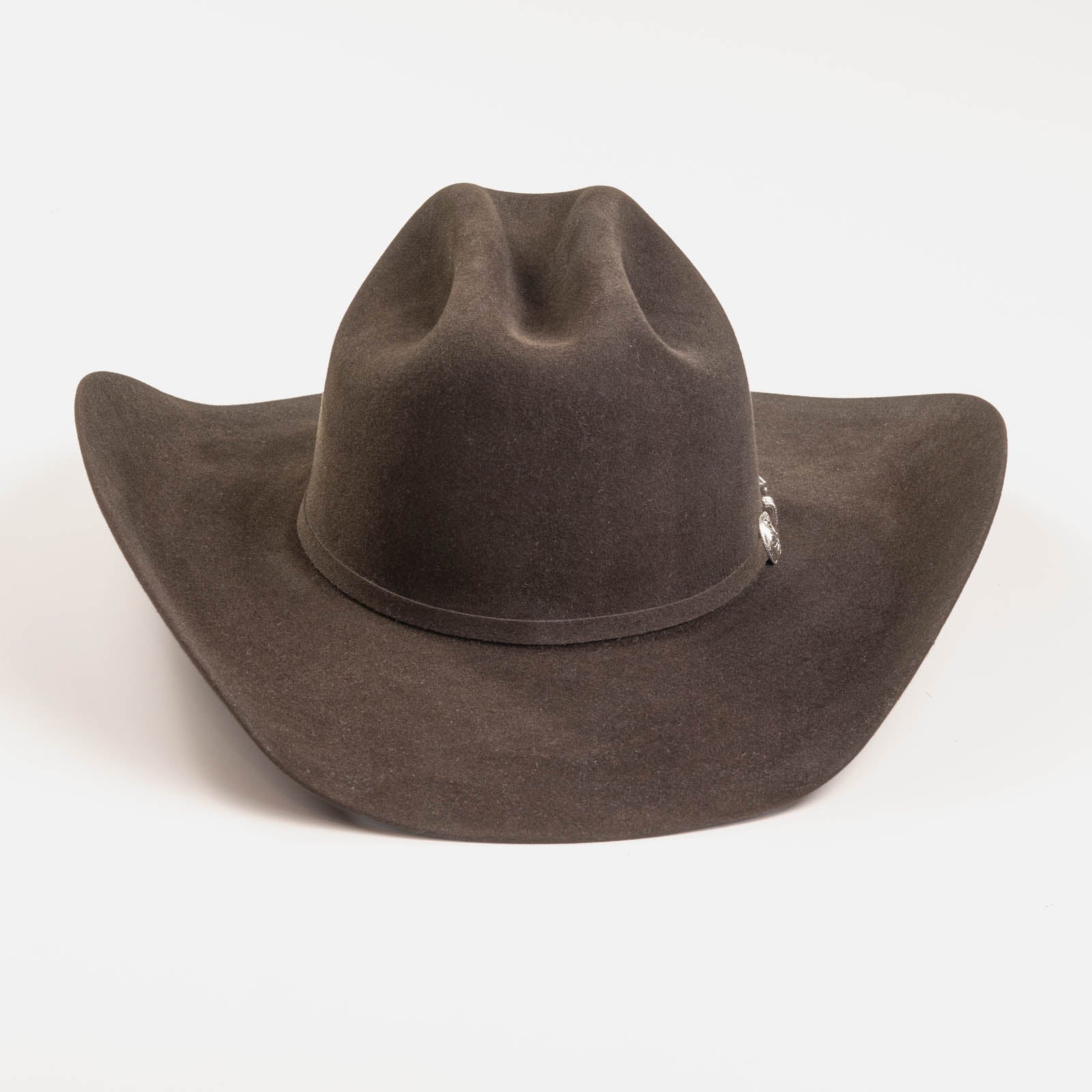 20X Pinnacle brown cowboy hat back angle
