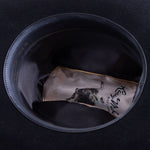 6X El Oro black cowboy hat under brim angle