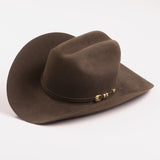 6X El Oro brown cowboy hat three-quarter angle