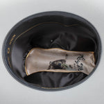 6X El Oro platinum cowboy hat under brim angle