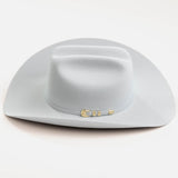 6X El Oro platinum cowboy hat side angle