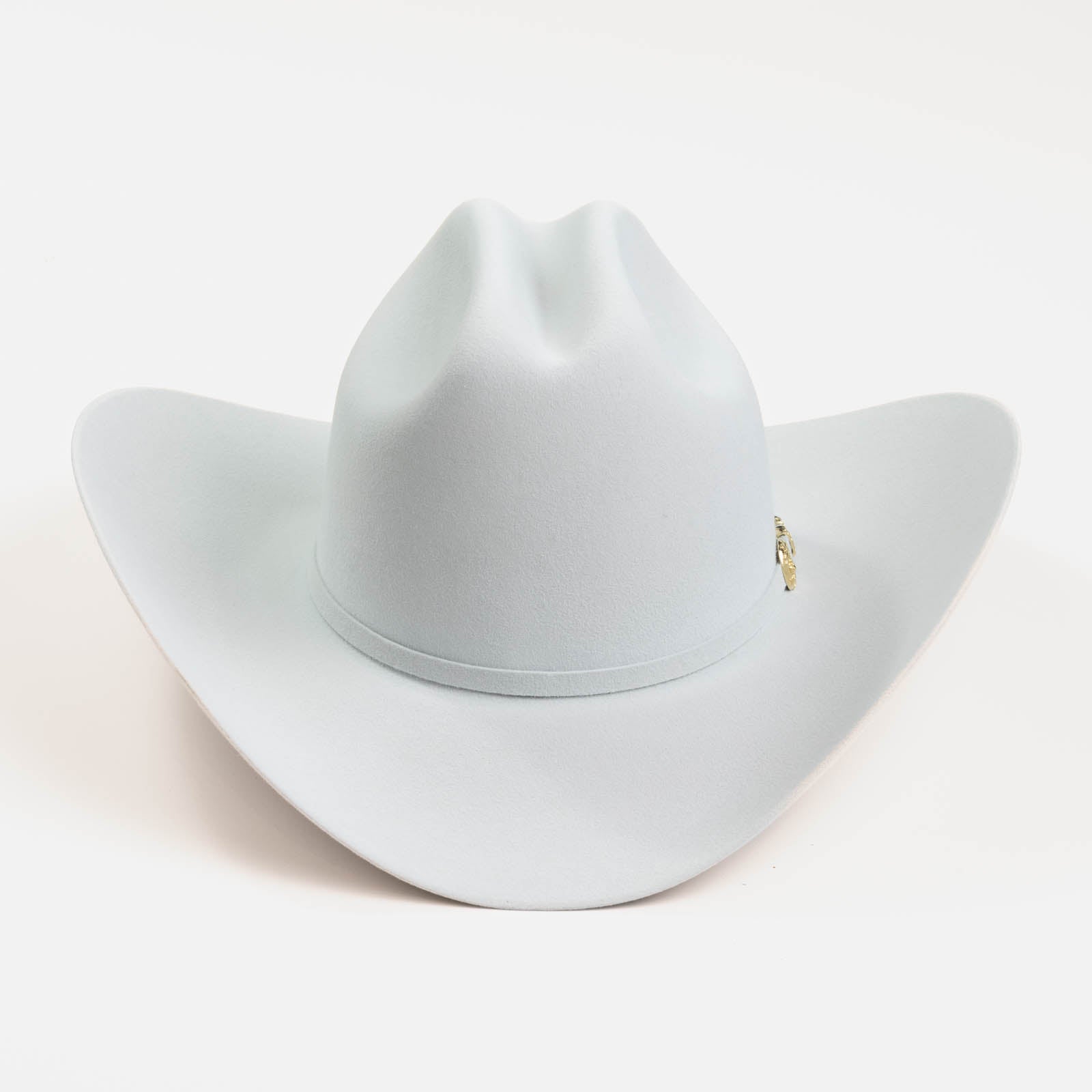6X El Oro platinum cowboy hat front angle