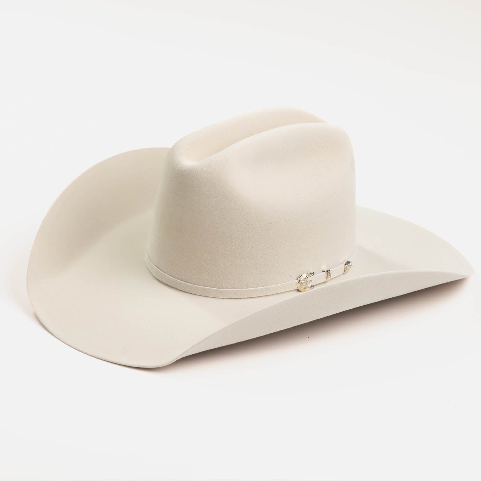 6X Lockhart belly cowboy hat three-quarter angle