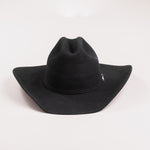6X Lockhart black cowboy hat front angle