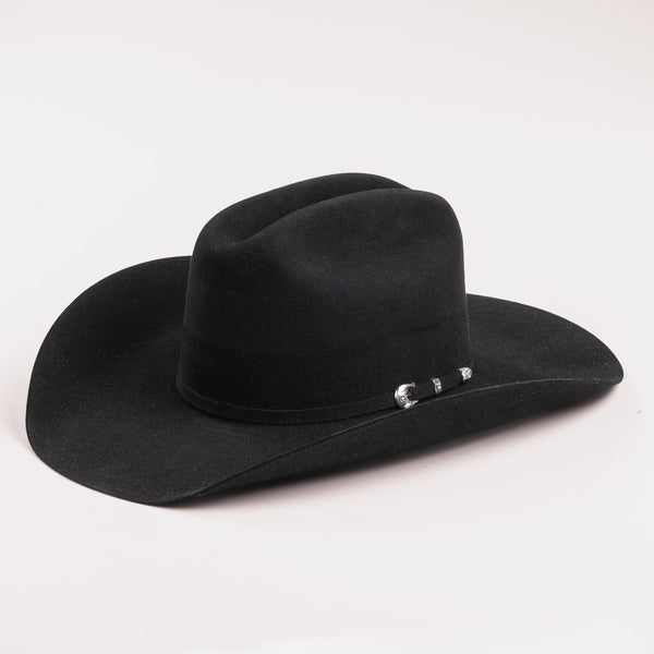 6X Lockhart in Black | Larry Mahan Fur Felt Western – Larry Mahan Hats