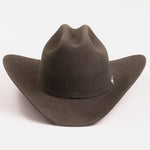 6X Lockhart brown cowboy hat front angle