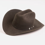 6X Lockhart brown cowboy hat three-quarter angle
