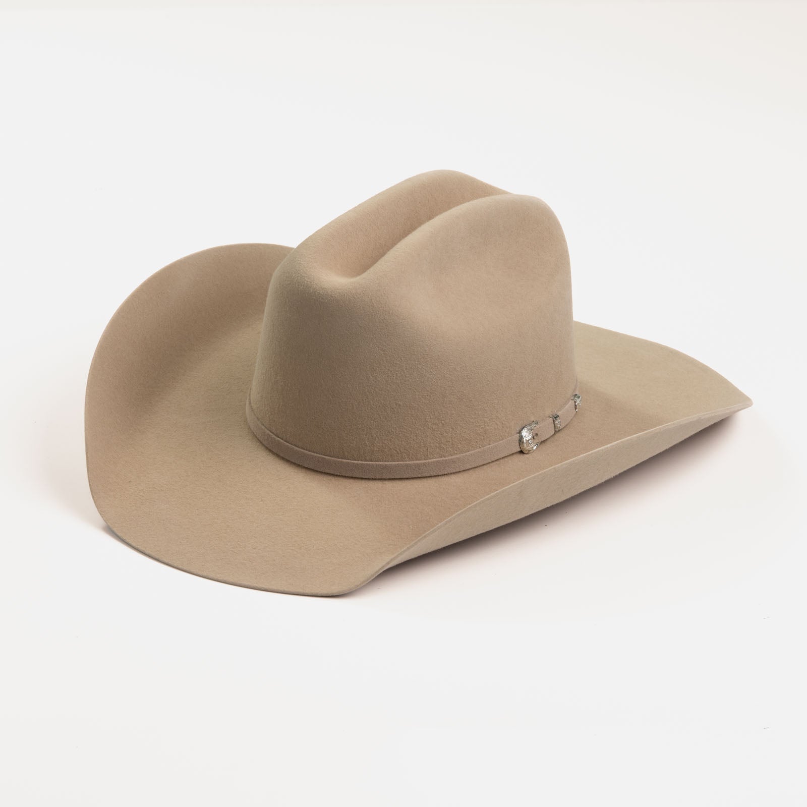 6X Lockhart fawn cowboy hat three-quarter angle