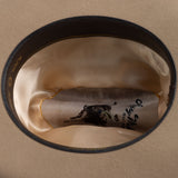 6X Lockhart fawn cowboy hat under brim angle