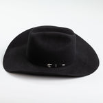 5X Fort Worth black cowboy hat left-side angle