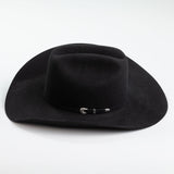 5X Fort Worth black cowboy hat left-side angle