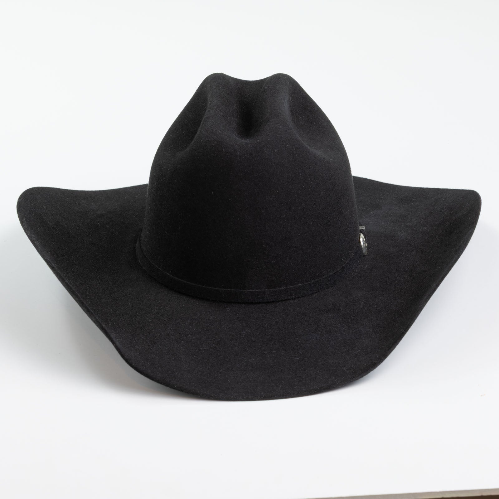 5X Fort Worth black cowboy hat back angle