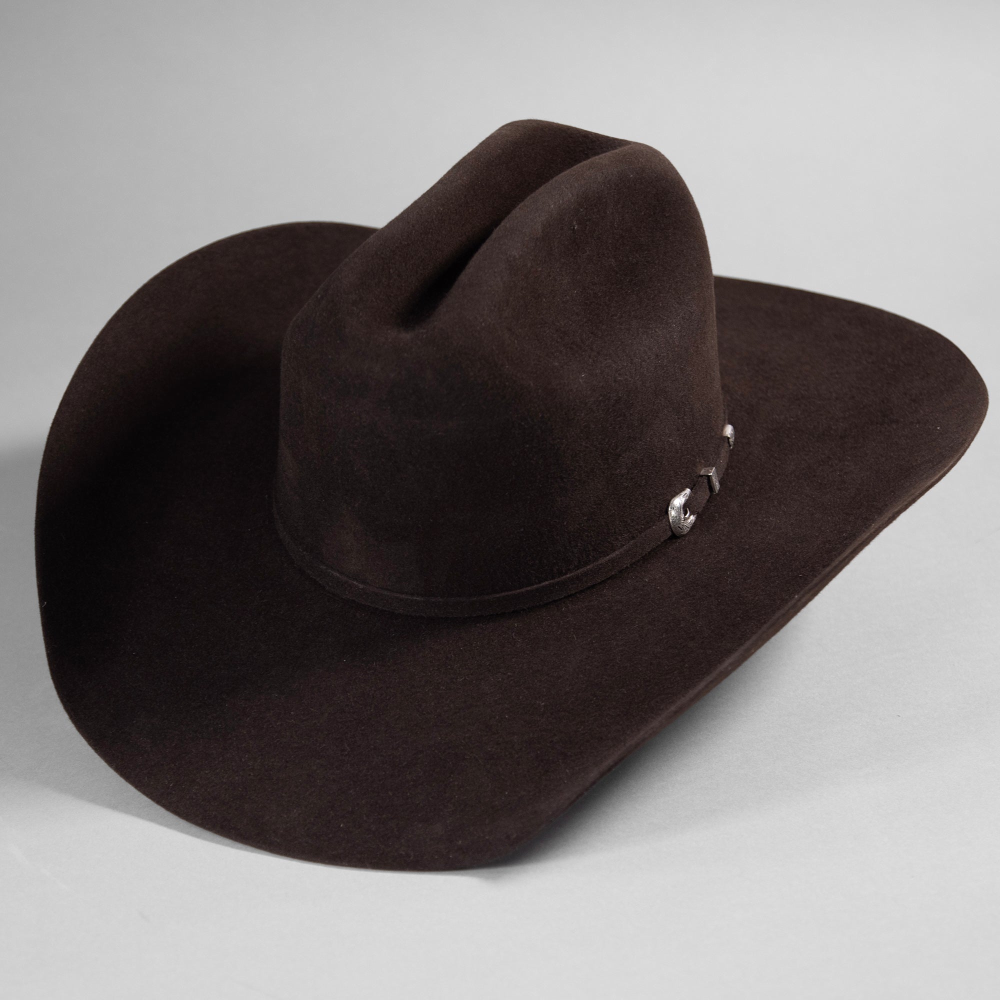5X Fort Worth brown cowboy hat three-quarter angle