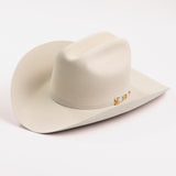 6X Real belly cowboy hat three-quarter angle